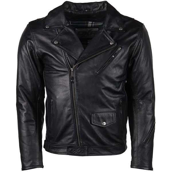 Image of DXR Rivers Leather Jacket - Black
