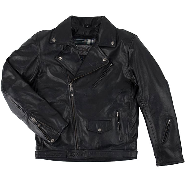 DXR Rivers Leather Jacket - Black 