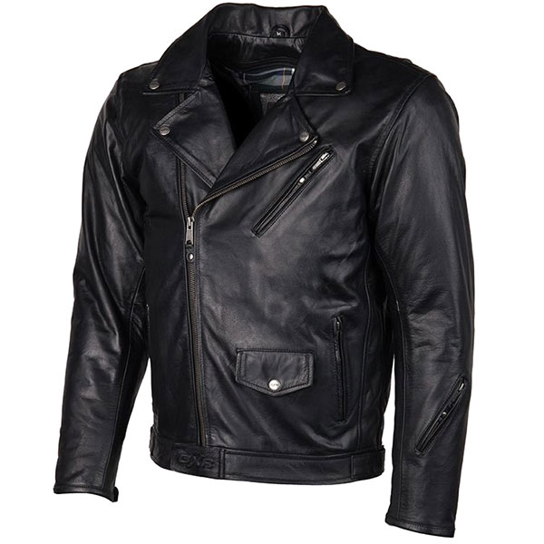DXR Rivers Leather Jacket - Black 