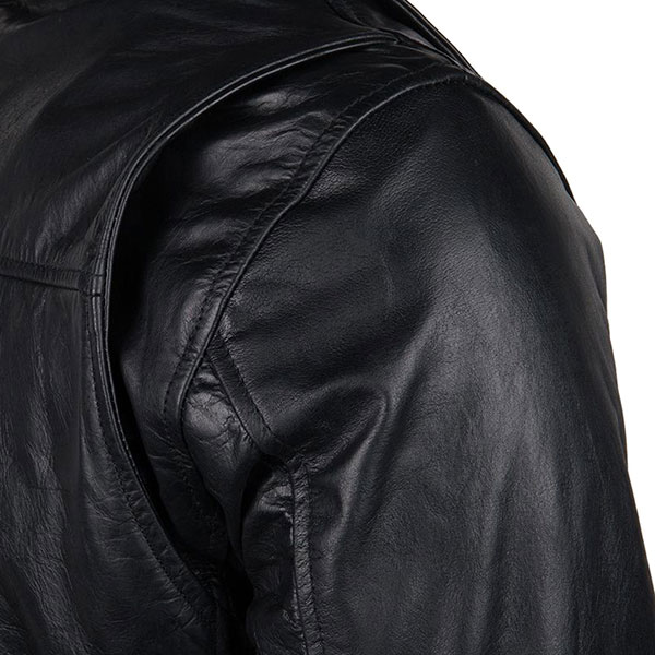 DXR Rivers Leather Jacket - Black 