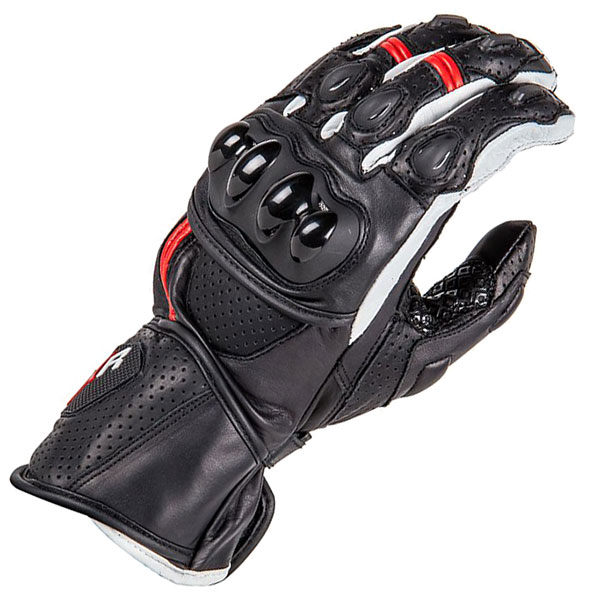 Image of DXR Wildcards CE Leather Gloves - Black / White / Red