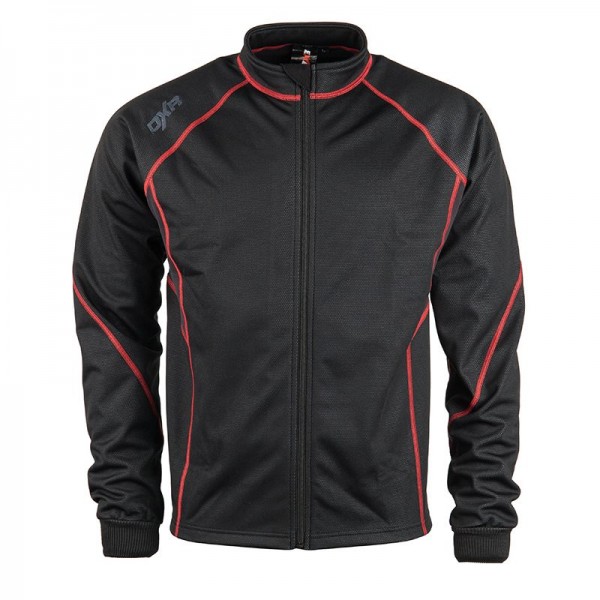 Image of DXR Wintercore Zip Long Sleeved Jacket - Black / Red