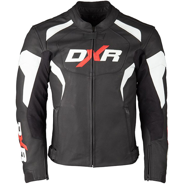 Image of DXR Blast Leather Jacket - Black / White