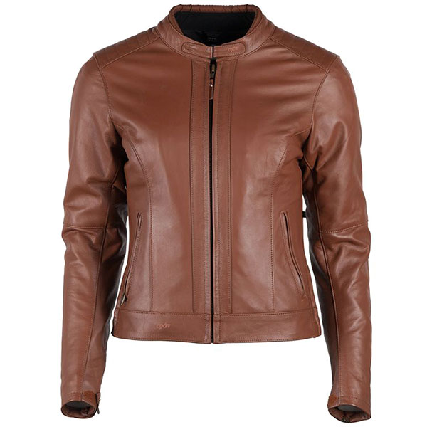 Image of DXR Ladies Charlize CE Leather Jacket - Cognac