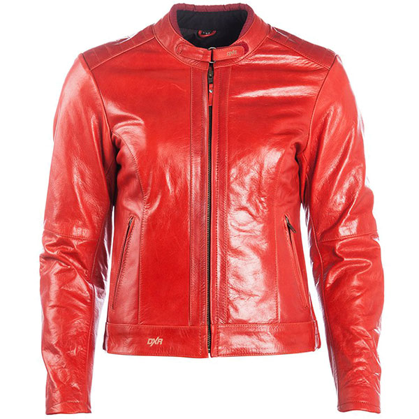 Image of DXR Ladies Charlize CE Leather Jacket - Red Crunch