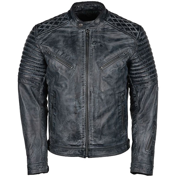 Image of DXR Tanner CE Leather Jacket - Dark Grey