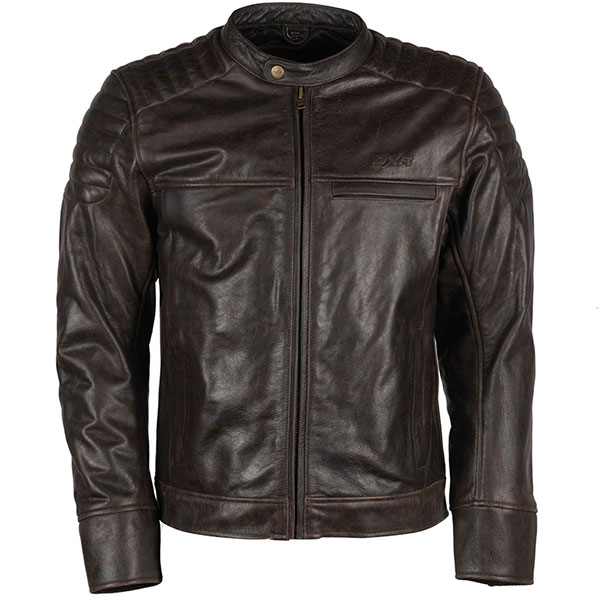 DXR Tonka CE Leather Jacket - Chocolate - FREE UK DELIVERY