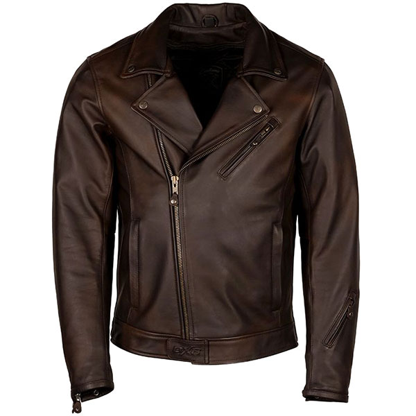 Image of DXR Vinz CE Leather Jacket - Moka