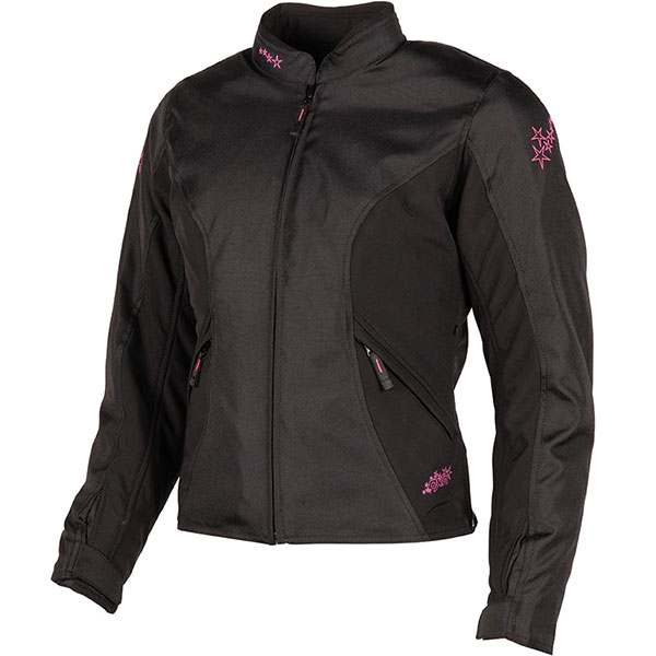 Image of DXR Ladies Stardust CE Textile Jacket - Fuchsia