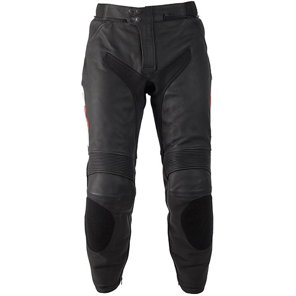 Image of DXR Kickback Leather Jeans - Black / White