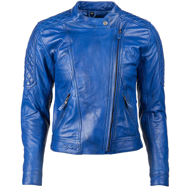 Dxr Las Diana Leather Jacket Blue Free Uk Delivery