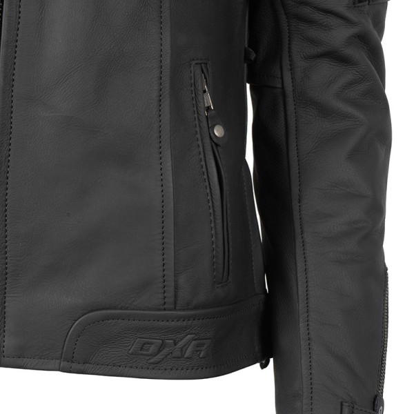DXR Ladies A40 Leather Jacket Black FREE UK DELIVERY