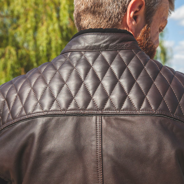 DXR Blacksmith CE Leather Jacket - Moka - FREE UK DELIVERY