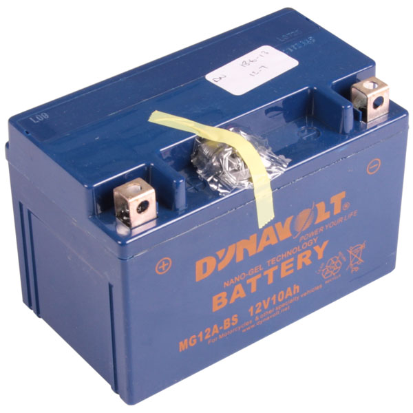 Image of Dynavolt Motorcycle Gel Battery - MG12A-BS