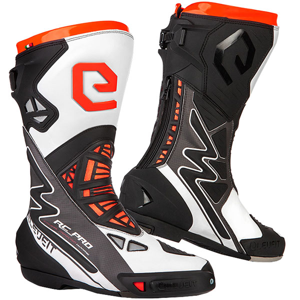 Image of Eleveit RC Pro Microfibre Boots - White / Fluo Orange