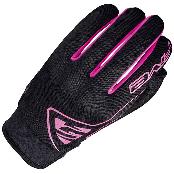 Image of Five Globe Woman Gloves - Black / Fluo Pink