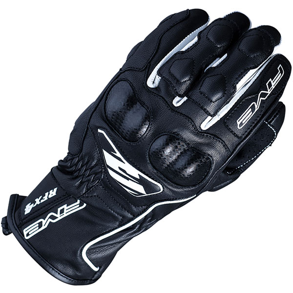 Image of Five Ladies RFX4 Leather Gloves - Black / White