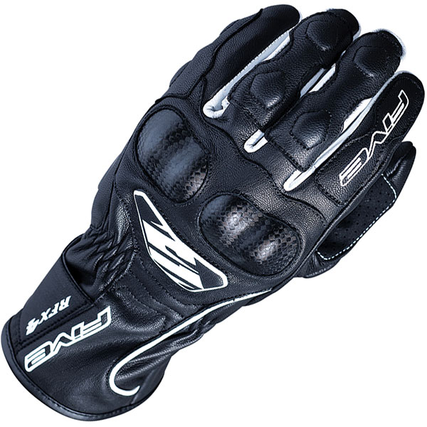 Image of Five RFX4 Replica Leather Gloves - Black / White