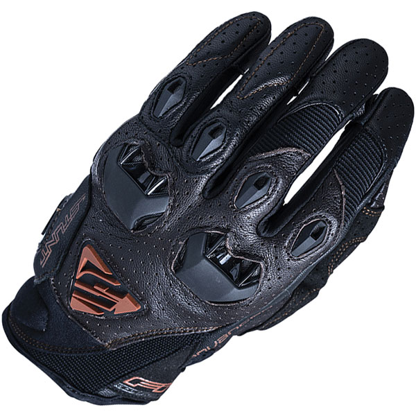 Image of Five Stunt Evo Leather Vented Gloves - Brown