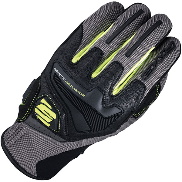 Image of Five RS4 Textile Gloves - Grey / Yellow