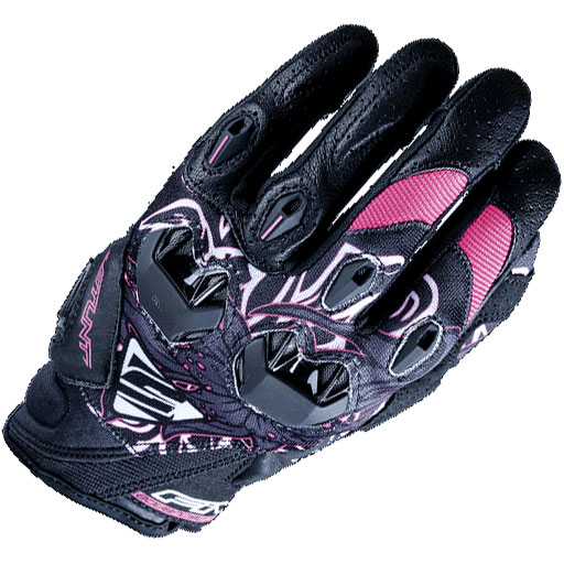 Image of Five Stunt Evo Replica Woman Gloves - Flower Pink