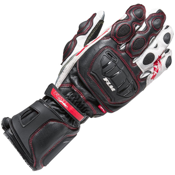 Image of FLM Sports Leather Gloves 8.0 - Black / White / Red