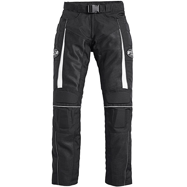 Image of FLM Ladies Air Mesh Waterproof Textile Jeans - Black