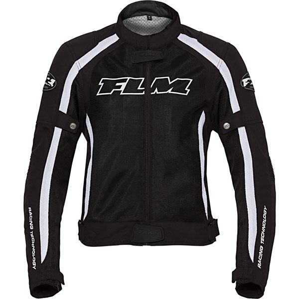 Image of FLM Ladies Sports Textile Jacket 1.1 - Black / White