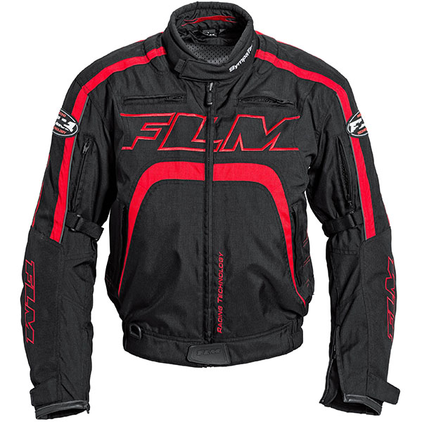 Image of FLM Ladies T16 SympaTex Textile Jacket - Red / Black