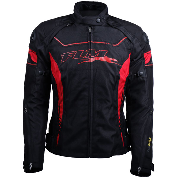 Image of FLM Ladies Sports Textile Jacket 2.1 - Red / Black