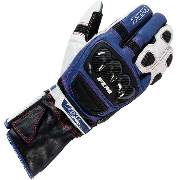 Image of FLM Sports Leather Gloves 2.1 - Black / Blue