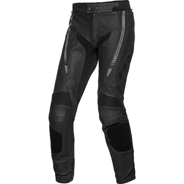 Image of FLM Sports Leather Combination Jeans 4.0 - Black