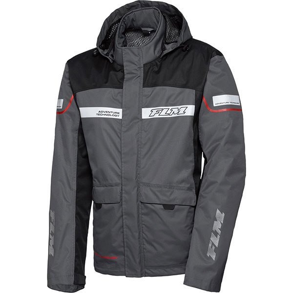 Image of FLM Travel Membrane Modular Rain Jacket 1.0 - Black / Grey