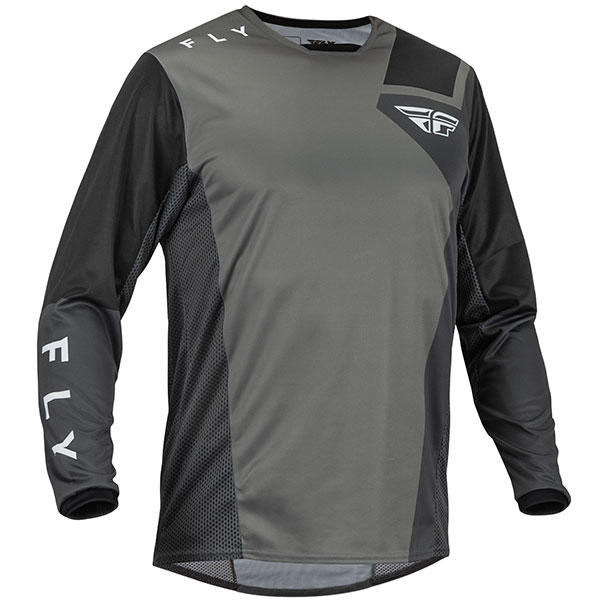 Fly Racing Jet Jersey Grey / Dark Grey / Black FREE UK DELIVERY