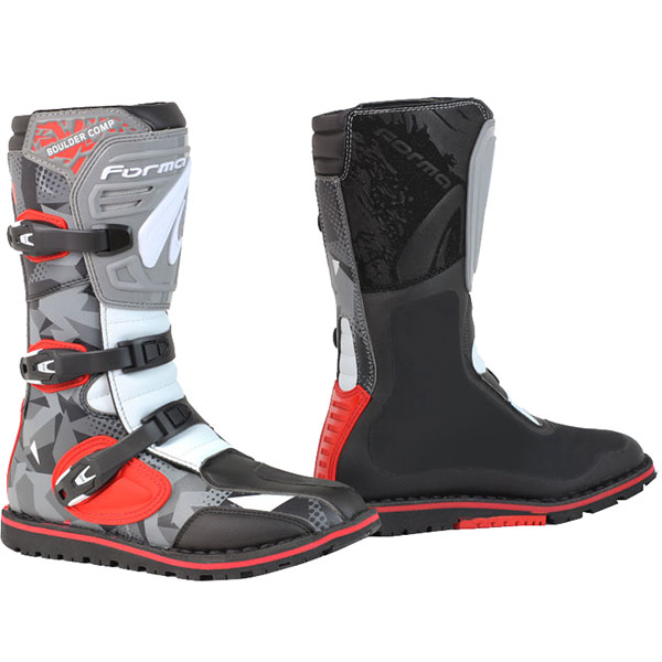 Forma Boulder Comp Boots - Camo / Red / White / Grey - FREE UK DELIVERY