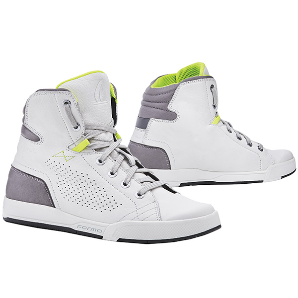 Image of Forma Swift Flow Leather Boots - White / Grey