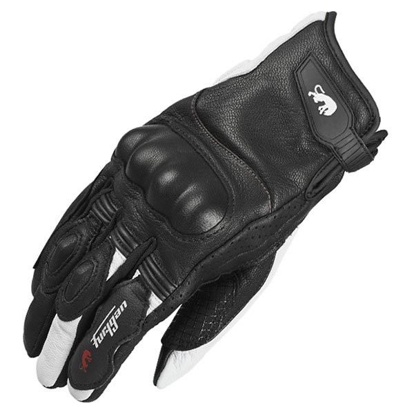 Image of Furygan TD21 Vent Leather Glove - Black / Red
