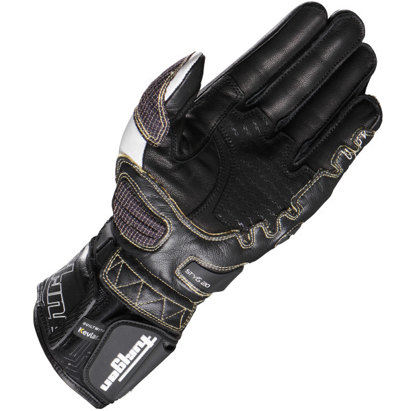 Furygan Styg20 X Kevlar® Leather Gloves Black / White FREE UK DELIVERY