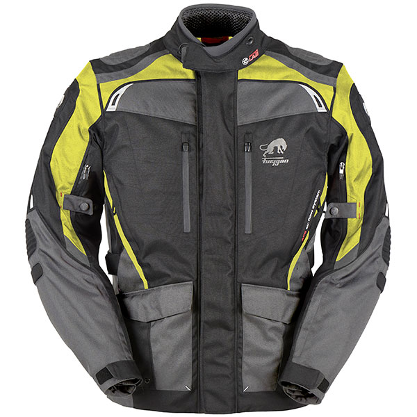 Image of Furygan Apalaches Textile Jacket - Black / Grey / Yellow