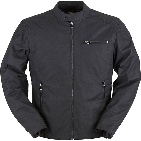 Image of Furygan Bruce Waxed Cotton Jacket - Black