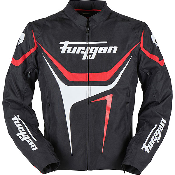 Image of Furygan Oggy Textile Jacket - Black / White / Red
