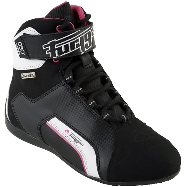 Image of Furygan Jet Ladies D3O Sympatex Boots - Black / Pink