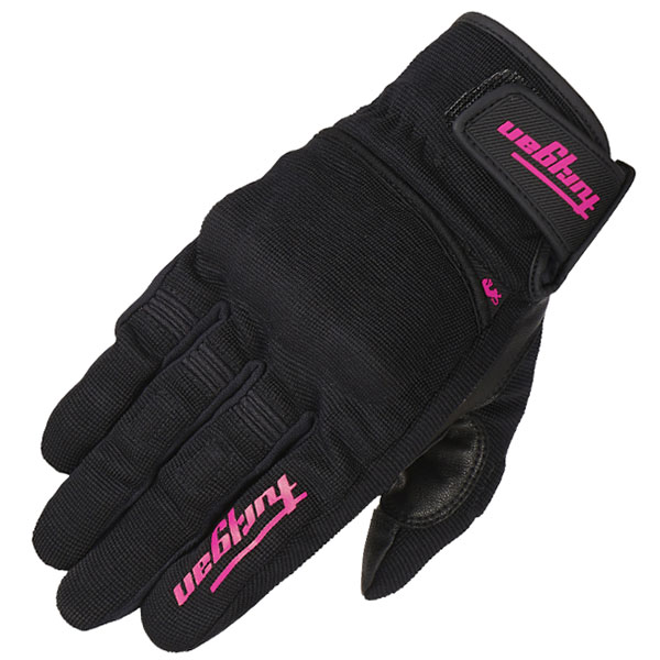 Image of Furygan Ladies Jet D3O Textile Glove - Black / Pink