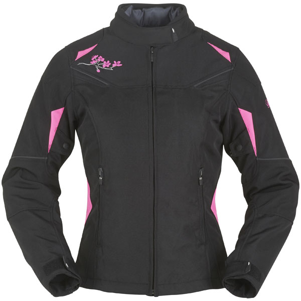 Image of Furygan Seven Evo Lady Textile Jacket - Black / Pink