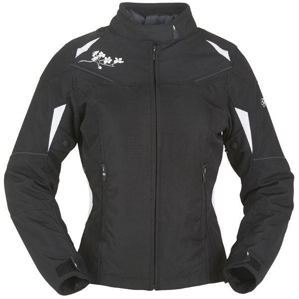 Image of Furygan Seven Evo Lady Textile Jacket - Black / White