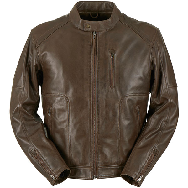 Image of Furygan Bronson Leather Jacket - Brown