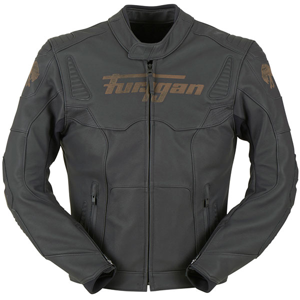 Image of Furygan Sherman Leather Jacket - Black