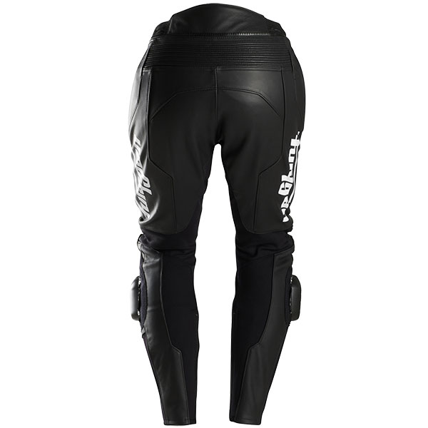 Furygan Drak Leather Trousers Black White FREE UK DELIVERY