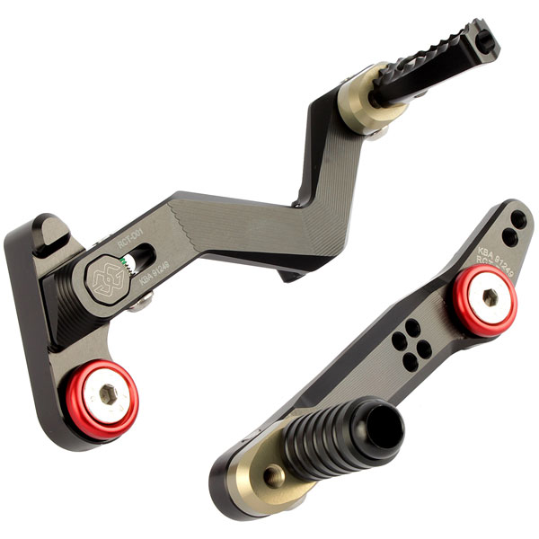 Image of Gilles RCT Adjustable Gear &amp; Brake Lever Kit Ducati Multistrada - RCT-D01-SB-KIT