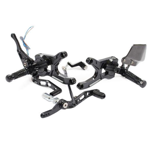 thumbnail image 2 of Tophome Black CNC Adjustable Rearsets Footpegs For Yamaha YZF R1 2004-2006 2 of 5